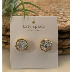 Kate Spade Cubic Zirconia & Gold Earrings
